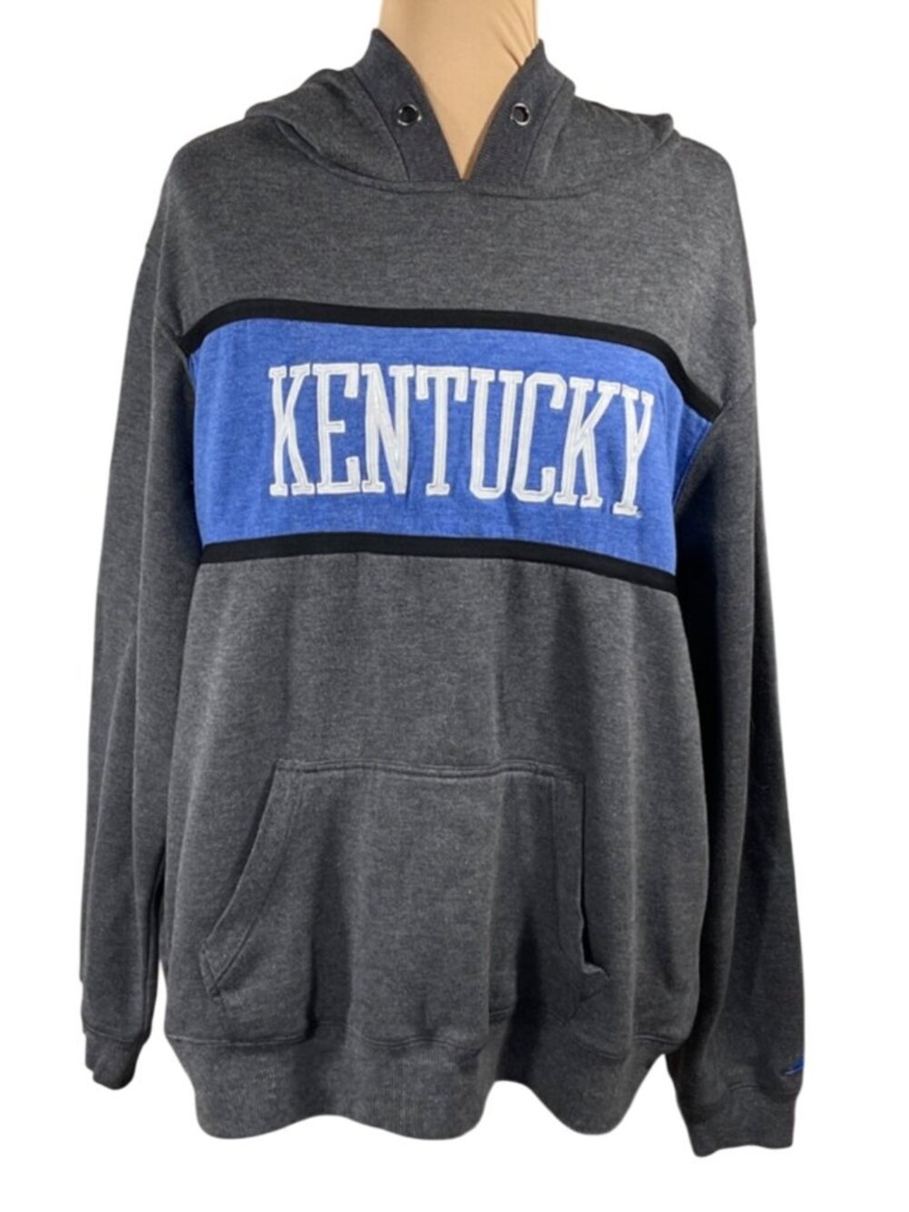 Captivating Apparel KENTUCKY Sweatshirt Hoodie Grey Blue Size XXL Wildcats UK